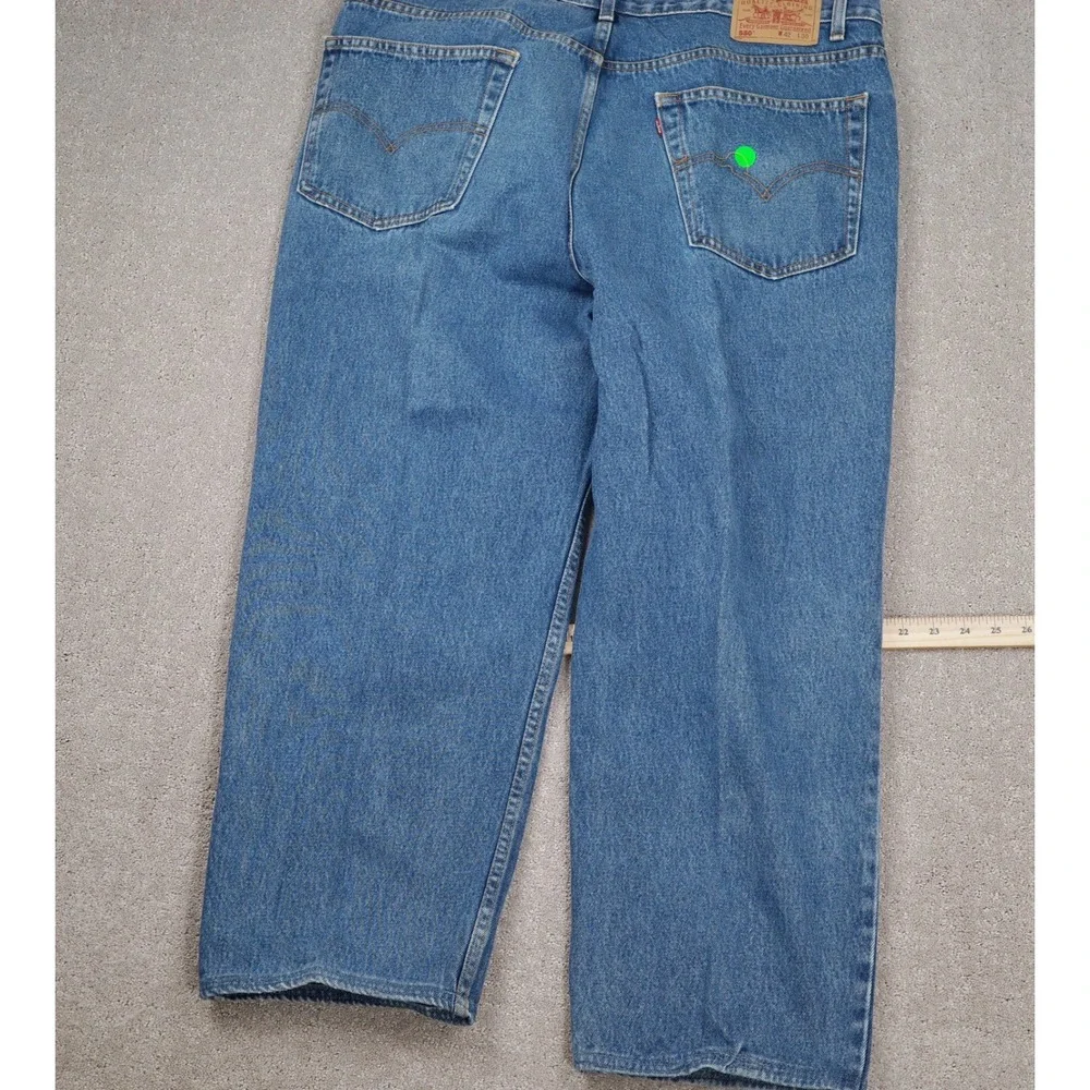 Levi's 550 Jeans Men 42W 30L ACT 28L Blue Relaxed Classic Denim Normcore VTG‎